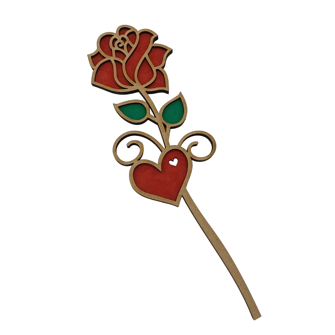 wooden rose