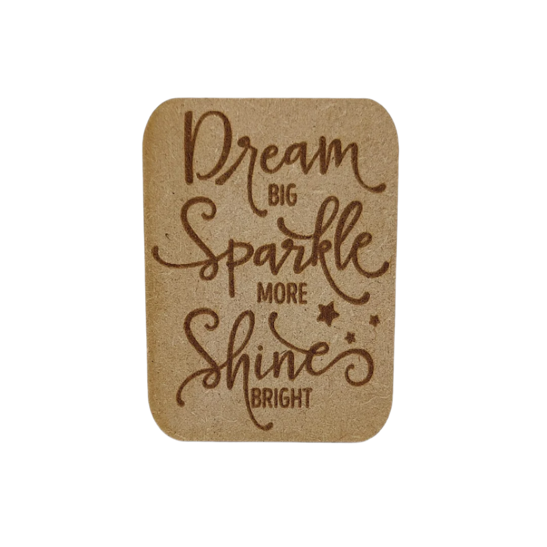 Wooden gift card - Fridge magnet - Dream big