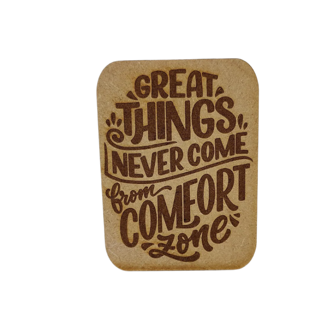 Wooden gift card - Fridge magnet - Great things