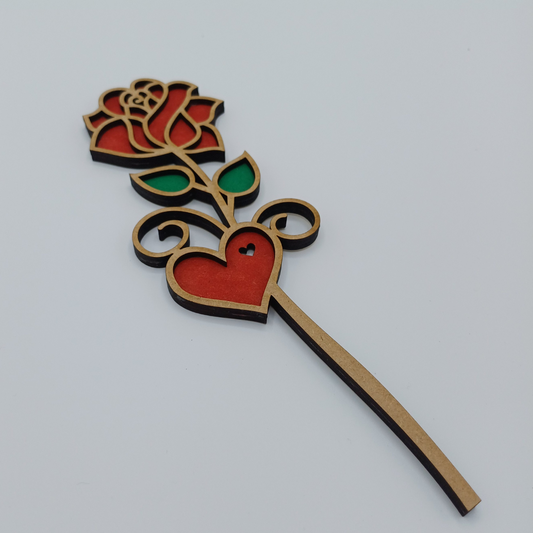 wooden rose
