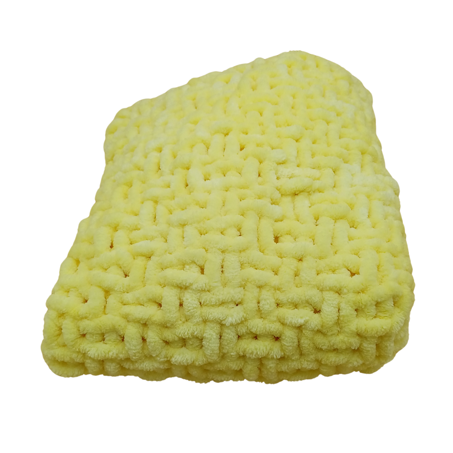 Hand knitted baby blanket
