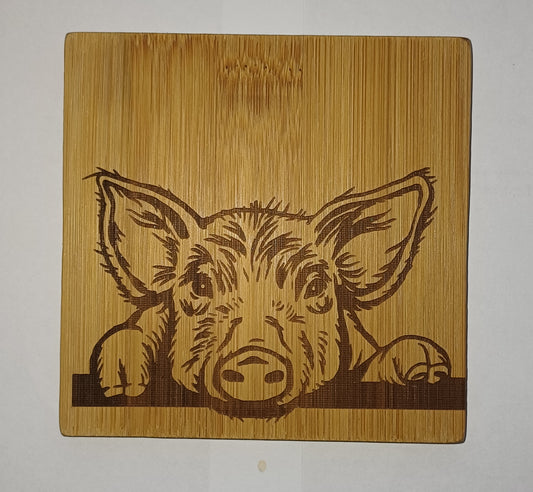 wooden bamboo coasters