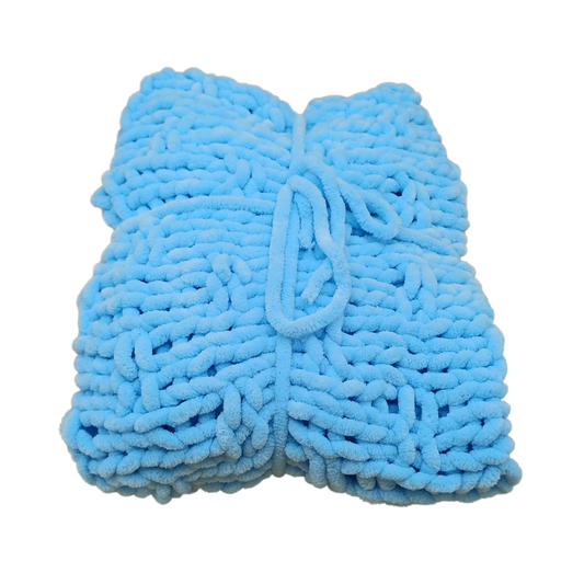 Baby pram blanket Blue